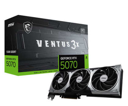 Karta graficzna NVIDIA MSI GeForce RTX 5070 Ventus 3X OC 12GB GDDR7 DLSS5